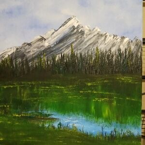 Majestic Mountain Landscape Canvas Art